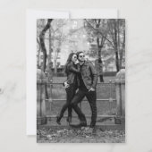 Monochrome Bloom Modern Geometric Save the Date (Rückseite)