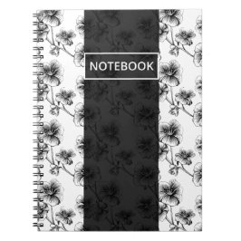 Monochrome Bloom Notizblock