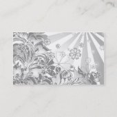 monochrome Blume_card Visitenkarte (Rückseite)