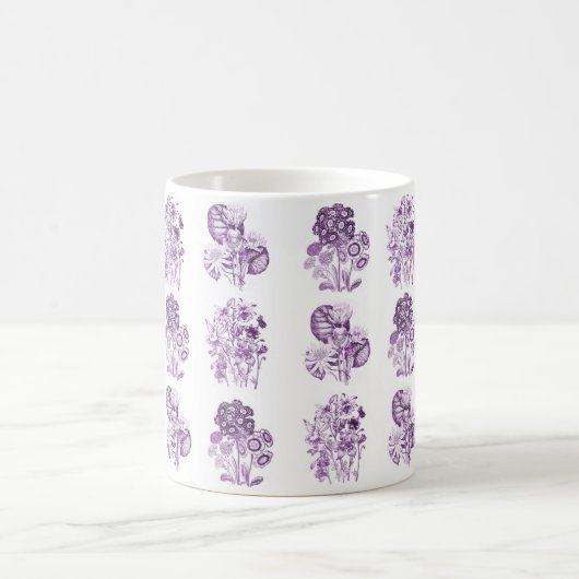 Monochrome Blume in lila Kaffeetasse (Mittel)