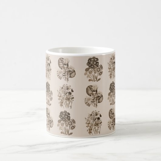 Monochrome Blume in Sepia Kaffeetasse (Mittel)