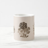 Monochrome Blume in Sepia Kaffeetasse (Mittel)