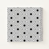 Monochrome Blume Notizblock (Rückseite)