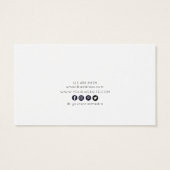 Monochrome Blume ・ Ohrring-Hoops-Display-Karte (Rückseite)