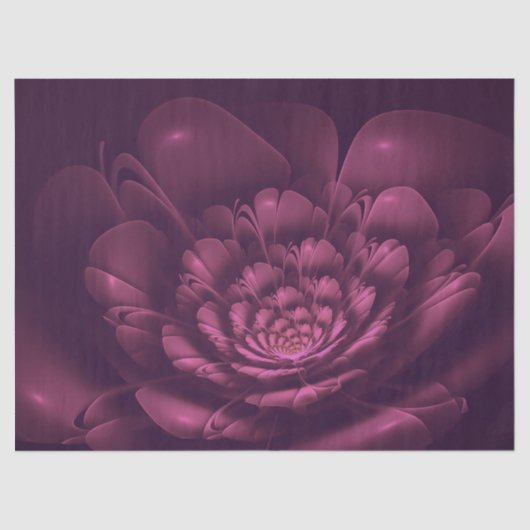 Monochrome Blume Seidenpapier (Vorderseite)