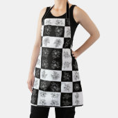 Monochrome Blume und Prüfmuster Schürze (InSitu)