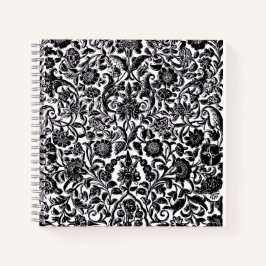 "Monochrome Blumen" Künstlerischer Hardcover Spira Notizblock