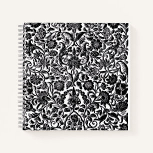 "Monochrome Blumen" Künstlerischer Hardcover Spira Notizblock