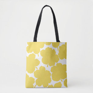 Monochrome Blüte lebhaft gelb Tasche
