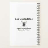 Monochrome Blüten Notizblock (Rückseite)