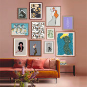 Monochrome Blüten Postkarte