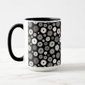 Monochrome Blütenmuster Tasse (Links)