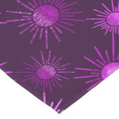 Monochrome bohme Sonnenstrahlen - lila Kurzer Tischläufer (Ecke)