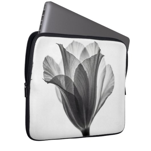 Monochrome botanical fine art photograph laptopschutzhülle (Vorne Rechts)