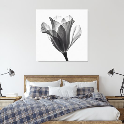 Monochrome botanical fine art photograph leinwanddruck (Insitu (Schlafzimmer))