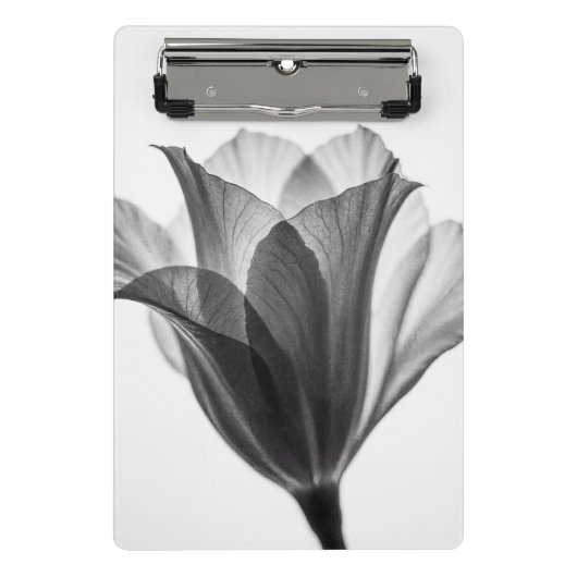 Monochrome botanical fine art photograph mini klemmbrett (Vorderseite)