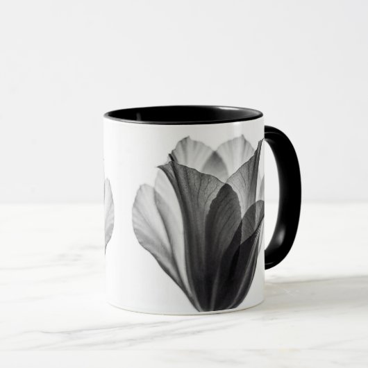 Monochrome botanical fine art photograph tasse (VorderseiteRechts)