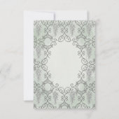 Monochrome botanische Hochzeit 'Save The Date' Save The Date (Rückseite)