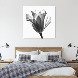 Monochrome botanische Kunstfotografie Leinwanddruck