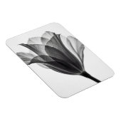 Monochrome botanische Kunstfotografie Magnet (Rechte Seite)