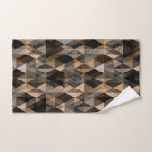 Monochrome braune Rhombisch Badhandtuch Set (Handtuch)