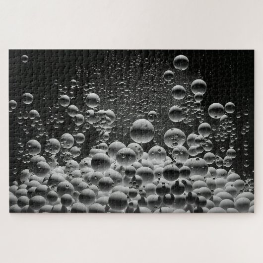 Monochrome Bubbles Schwieriges 1014 Stück Puzzle (Horizontal)