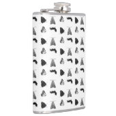 Monochrome Butterfly Flachmann (Rechts)