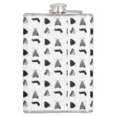 Monochrome Butterfly Flachmann (Rückseite)