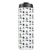 Monochrome Butterfly Thermosbecher (Vorderseite)