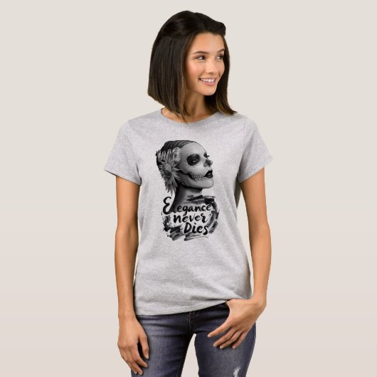 Monochrome Calavera T-Shirt (Vorne ganz)