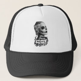 Monochrome Calavera Truckerkappe