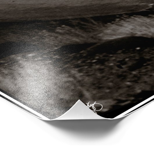 Monochrome Canyonlands für Weißes Pferd - Offener Fotodruck (Ecke)