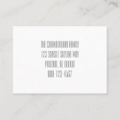 Monochrome City Skyline Wir haben eine neue Adress Visitenkarte (Rückseite)