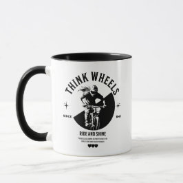 Monochrome Coffe-Tasse für Fahrradfahrer Tasse