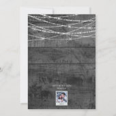 Monochrome Color Pop Foto Chrismukkah-Karte (Rückseite)