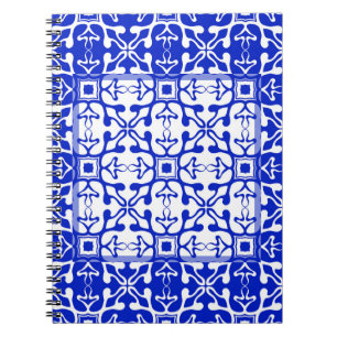 Monochrome colored vintage pattern. Abstract ornam Notizblock