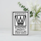 Monochrome Dackel Werkstaette Postkarte (Stehend Vorderseite)