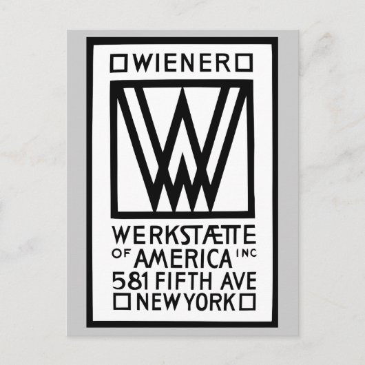 Monochrome Dackel Werkstaette Postkarte (Vorderseite)