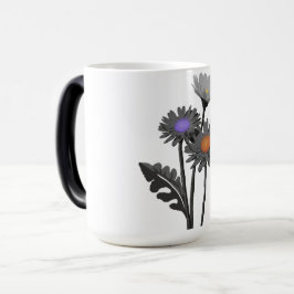 Monochrome Daisys-Tasse Verwandlungstasse