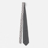 Monochrome Diamant Krawatte (Rückseite)