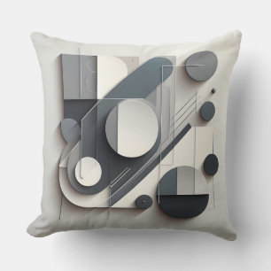 Monochrome Dimensional Balance Kissen