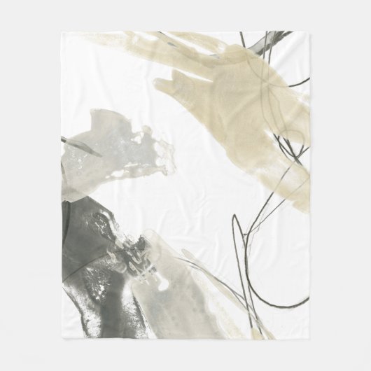 Monochrome Dynamik Fleecedecke (Vorderseite)