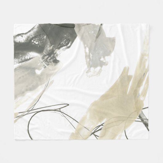 Monochrome Dynamik Fleecedecke (Vorderseite (Horizontal))