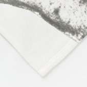 Monochrome Dynamik Fleecedecke (Ecke)