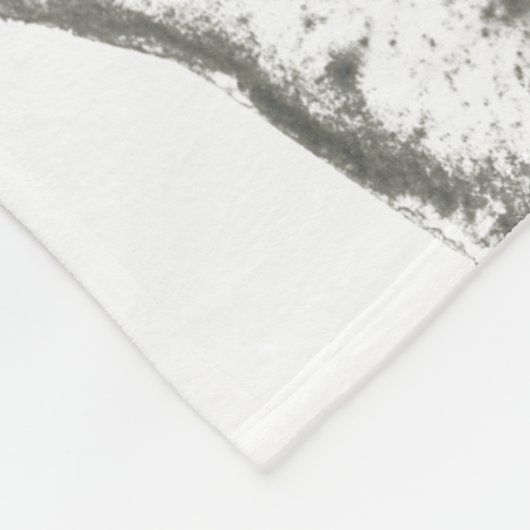 Monochrome Dynamik Fleecedecke (Ecke)