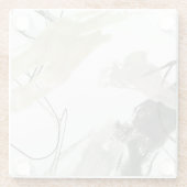 Monochrome Dynamik Glasuntersetzer (Rückseite)