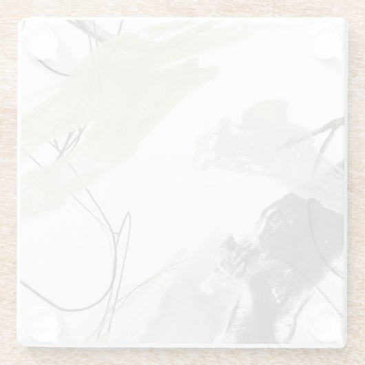 Monochrome Dynamik Glasuntersetzer (Rückseite)