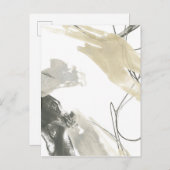 Monochrome Dynamik Postkarte (Vorne/Hinten)