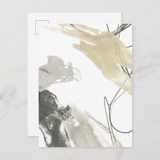 Monochrome Dynamik Postkarte (Vorne/Hinten)