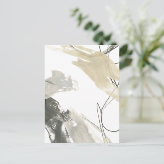 Monochrome Dynamik Postkarte (Stehend Vorderseite)